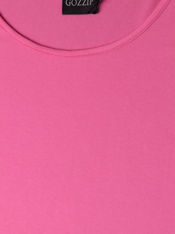 Gozzip GITTE - Rosa t-shirt i viskosjersey
