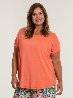 Gozzip GITTE - T-shirt i korallfärgad jersey