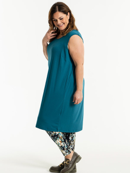 Gozzip GITTE - Petrolumsblå kjole/ tunika i viskosejersey