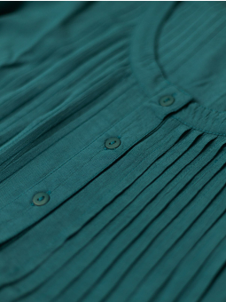 Gozzip JOHANNE - Petroleumblå skjorttunika med fickor
