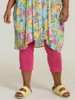 Gozzip CLARA - Rosa 7/8 leggings i viskosstretch