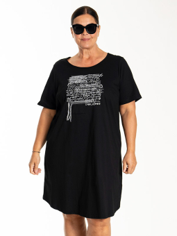 LILLY - Plus Size Tunika från Gozzip Black