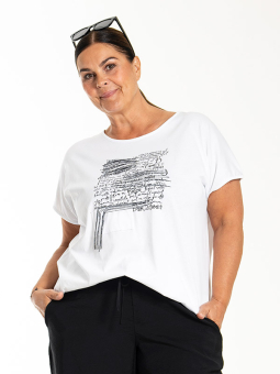 LILIAN - Plus Size T-shirt från Gozzip Black