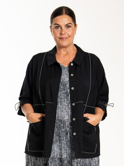 LIZZY - Plus Size Jacka från Gozzip Black