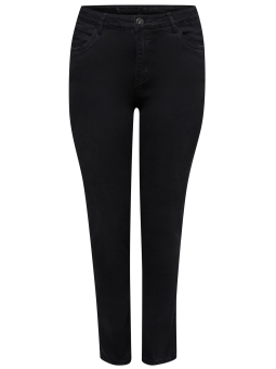 Adia MONACO - Svarta jeans med hög midja och stretch