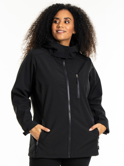 SHORT SOFT SHELL - Plus Size Jacka från Studio