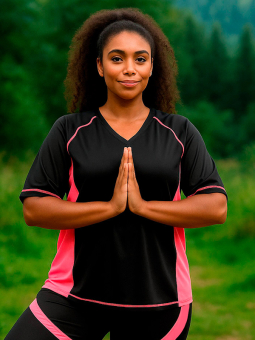 FITNESS - Plus Size Träningsblus från Studio