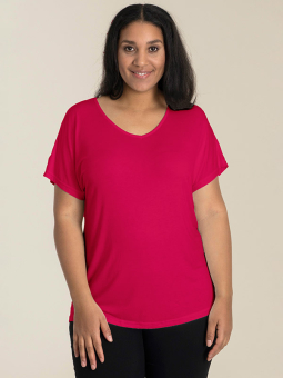 Sandgaard Rosa basic t-shirt i viskosjersey