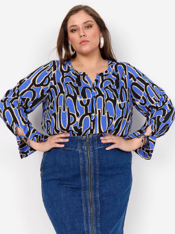 WA-VALERA - Plus Size Blus från Wasabi Concept