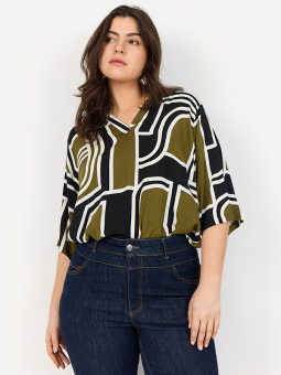 WA-NATALIE - Plus Size Blus från Wasabi Concept
