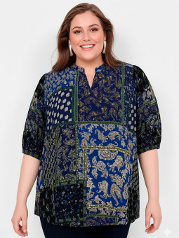 WA-NEA - Plus Size Blus från Wasabi Concept
