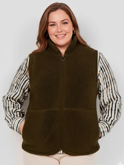 WA-NETTIE - Plus Size Väst från Wasabi Concept