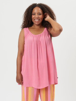 Adia BETTINE - Rosa topp i crepe viskos