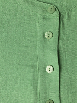 Gozzip ANNICA - Grön klänning i viskos-linneblandning