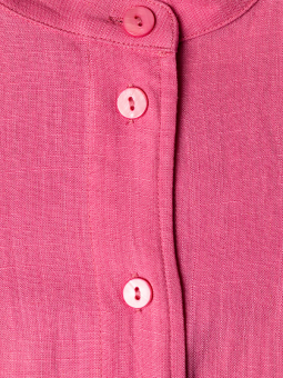 Gozzip MONNA - Rosa skjorttunika i viskos och linne