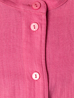 Gozzip MONNA - Rosa skjorttunika i viskos och linne