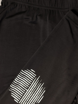 Gozzip Black MIRA - Svarta leggings med vitt tryck