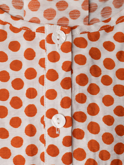 Gozzip KIRSE - Vit skjorta med orange prickar