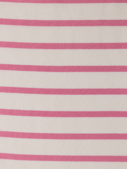 Gozzip GITTE - Vit t-shirt med rosa ränder