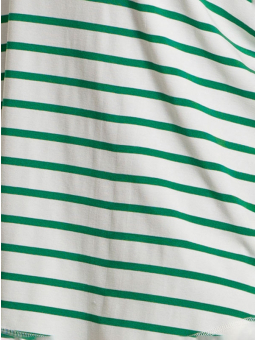 Gozzip GITTE - Vit t-shirt med gröna ränder