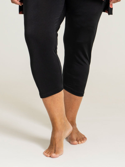 Gozzip Black MONICA - Svarta leggings med vitt tryck