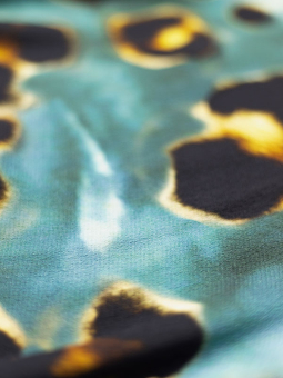 Gozzip SAMIRA - Blå tunika med leopardtryck