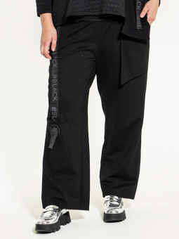 Gozzip Black CARNA - Sorte bukser i kraftig jersey