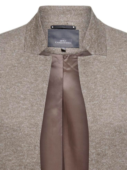 Only Carmakoma SOHO - Lys brun jakke med blazer look
