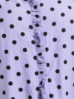 Studio EMELIE - Lila skjorta med svarta prickar