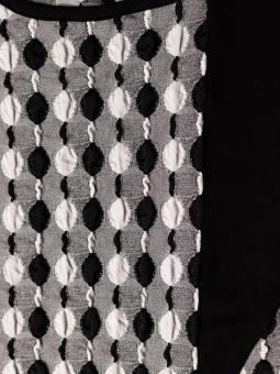 Studio JAANA - Svartvit tunika med grafiskt mönster