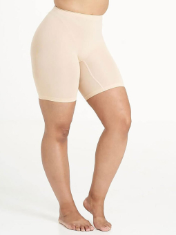 Sandgaard (fra Studio) Beige cykelbyxa med stretch
