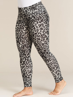 Sandgaard Leopardmönstrad leggings i nyanser av grått