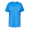 Vacker blå T-shirt i 100% bomull fra Only Carmakoma