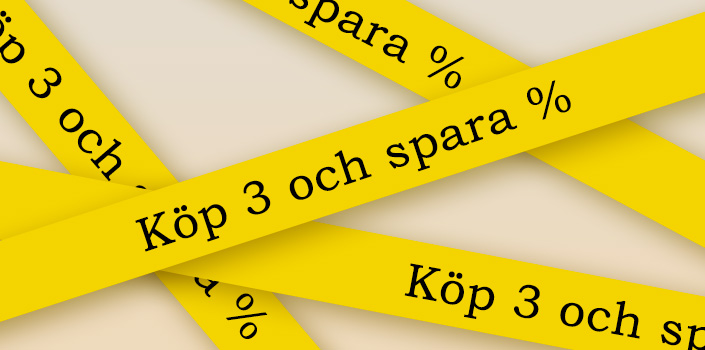 Köp 3 och spara %